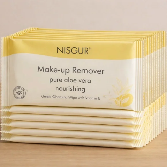 Aloe Vera Facial Wipes (50 ct) | Individually Wrapped | Bulk Travel Wip - Picture 2 of 5